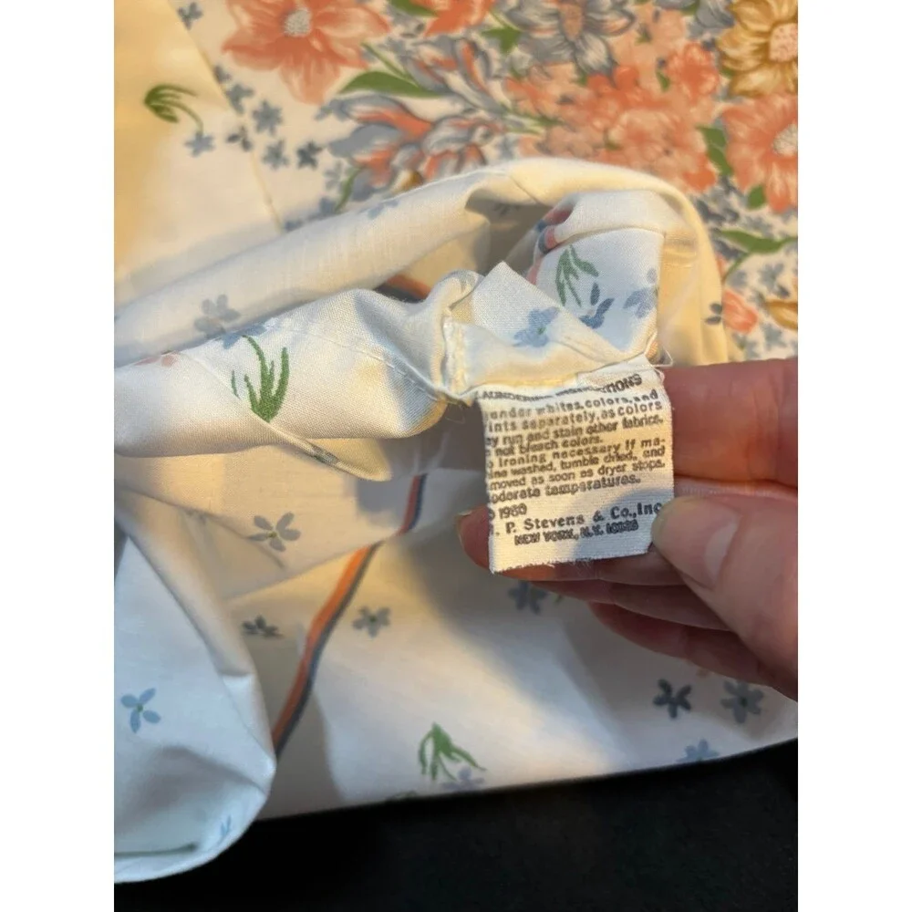 Utica no iron percale set pair standard pillowcase floral cottagecore shabby